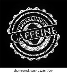 Caffeine with chalkboard texture