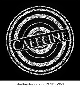 Caffeine with chalkboard texture