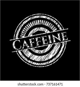 Caffeine with chalkboard texture