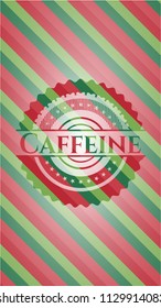 Caffeine christmas badge.