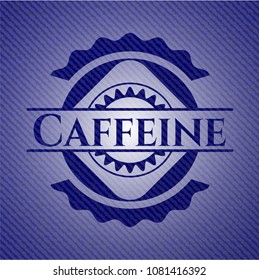 Caffeine denim background