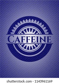 Caffeine emblem with jean high quality background