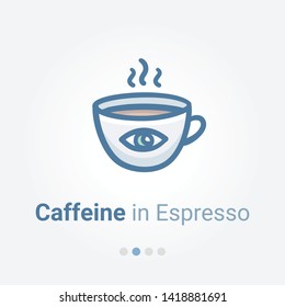 Caffeine In Espresso Illustration Vector Icon