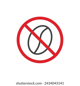 Ilustración de icono de línea de vector libre de cafeína.