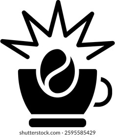 Caffeine Icon Element For Design And Vector