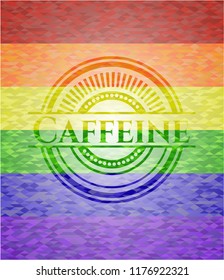 Caffeine lgbt colors emblem 