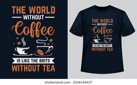 Caffeine Lover's Dream Stylish Coffee T-Shirt Design