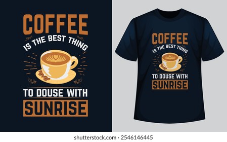 Caffeine Lover's Dream Stylish Coffee T-Shirt Design