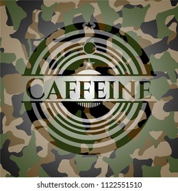 Caffeine on camo pattern