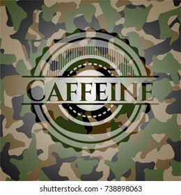Caffeine on camo pattern
