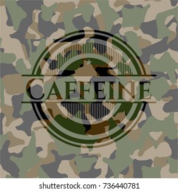 Caffeine on camo texture