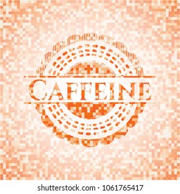 Caffeine orange mosaic emblem