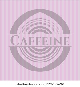  Caffeine pink emblem. Vintage.