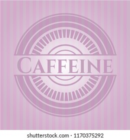 Caffeine realistic pink emblem