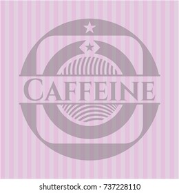 Caffeine realistic pink emblem