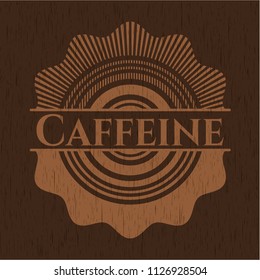 Caffeine realistic wood emblem