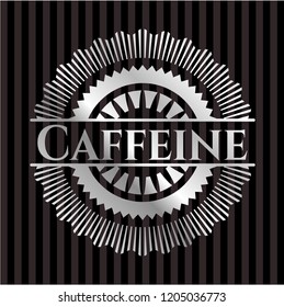 Caffeine silver emblem or badge