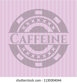 Caffeine vintage pink emblem