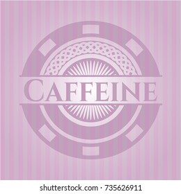 Caffeine vintage pink emblem