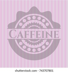 Caffeine vintage pink emblem