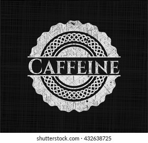 Caffeine written on a chalkboard