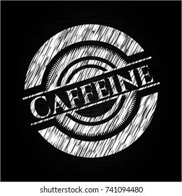 Caffeine written on a chalkboard