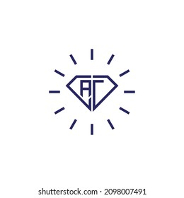 CAG Buchstaben Logo Konzept Design Diamant geformt. Vektorgrafik EPS.8 EPS.10