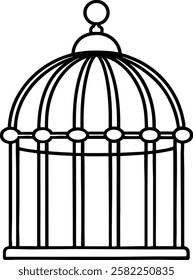 cage bird isolated icon vector illustration designicon vector illustration graphic design