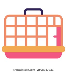 Cage cats equipment icon illustration