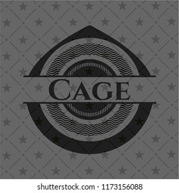 Cage dark badge