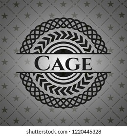 Cage dark emblem. Retro