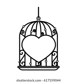 cage with heart icon