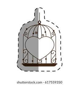 cage with heart icon