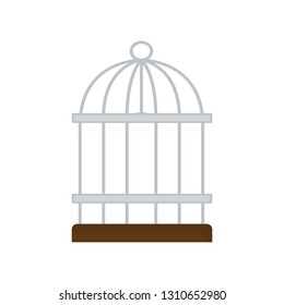 Bird Cage Flat Clipart Vector Illustration Stock Vector (Royalty Free ...