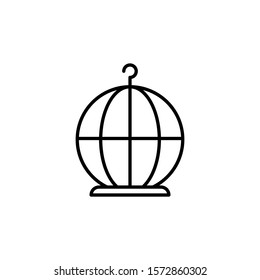 cage icon, illustration design template