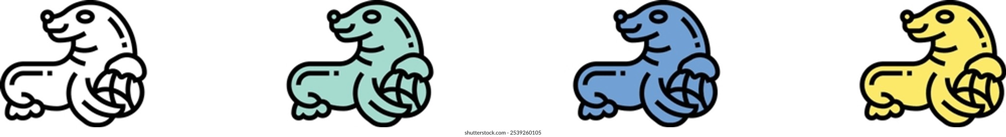 cage icon. Outline, Green, Blue and Yellow Style Design Isolated On White Background