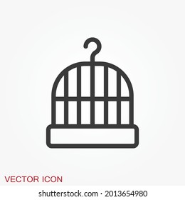 Cage icon for your design, logo. Vector illustration