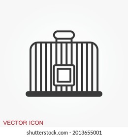 Cage icon for your design, logo. Vector illustration