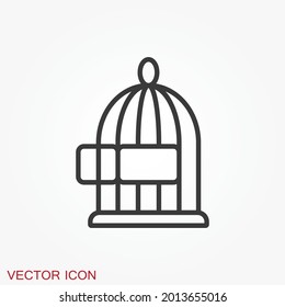 Cage icon for your design, logo. Vector illustration