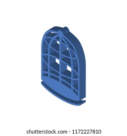 Cage isometric left top view 3D icon