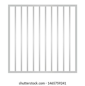 Cage metal bars. vector illustration