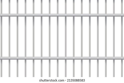 Cage metal bars. vector illustration