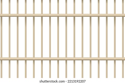 Barras de metal jaula. ilustración vectorial