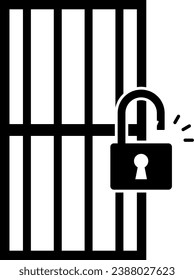 Ilustración de vectores aislados de jaulas y padlock