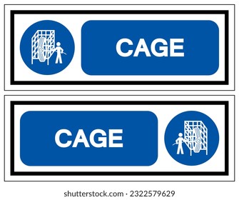 Cage Symbol Sign, Vector Illustration, Isolate On White Background Label. EPS10 