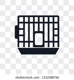 Cage vector icon isolated on transparent background, Cage logo concept
