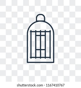 Cage vector icon isolated on transparent background, Cage logo concept
