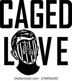 CAGED LOVE graphic & typography design