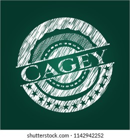 Cagey chalk emblem