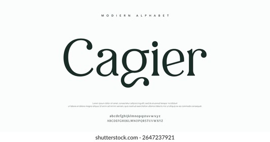 Cagier classic sans serif font with a unique style and fancy look.